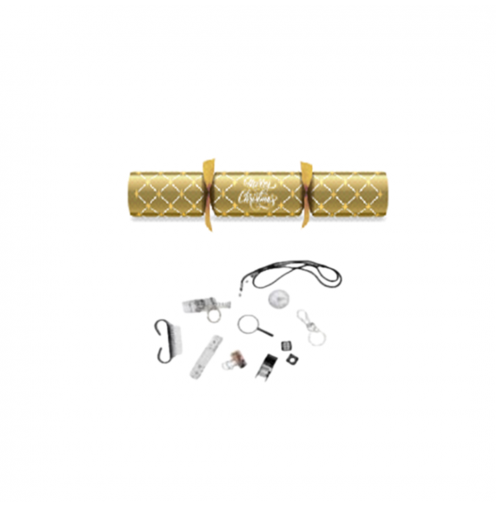 12" Gold Christmas Diamond Foil Crackers 